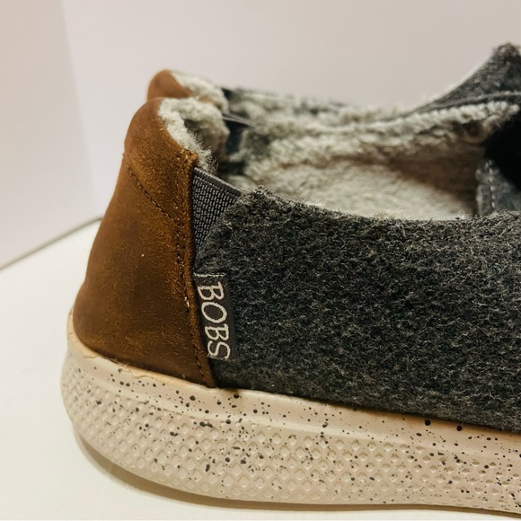 Skechers BOBS Skipper Cozyville Aztec Gray Lined Slip On Sneaker Women 9.5 - Picture 6 of 9